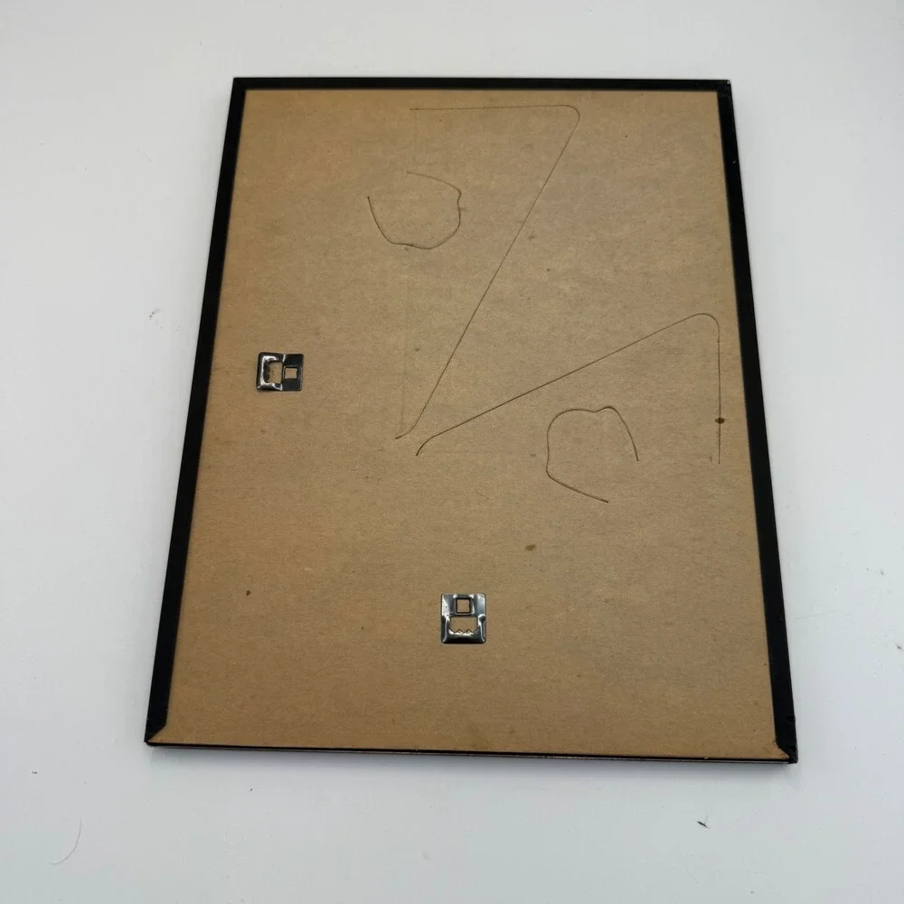 Vintage Kmart 1981-82 All Purpose Frame 8.5x11 Black Gold Trim S.S. Kresge Co